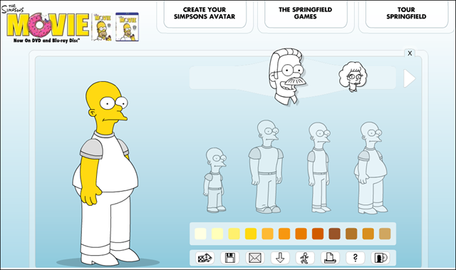 create my own simpsons character