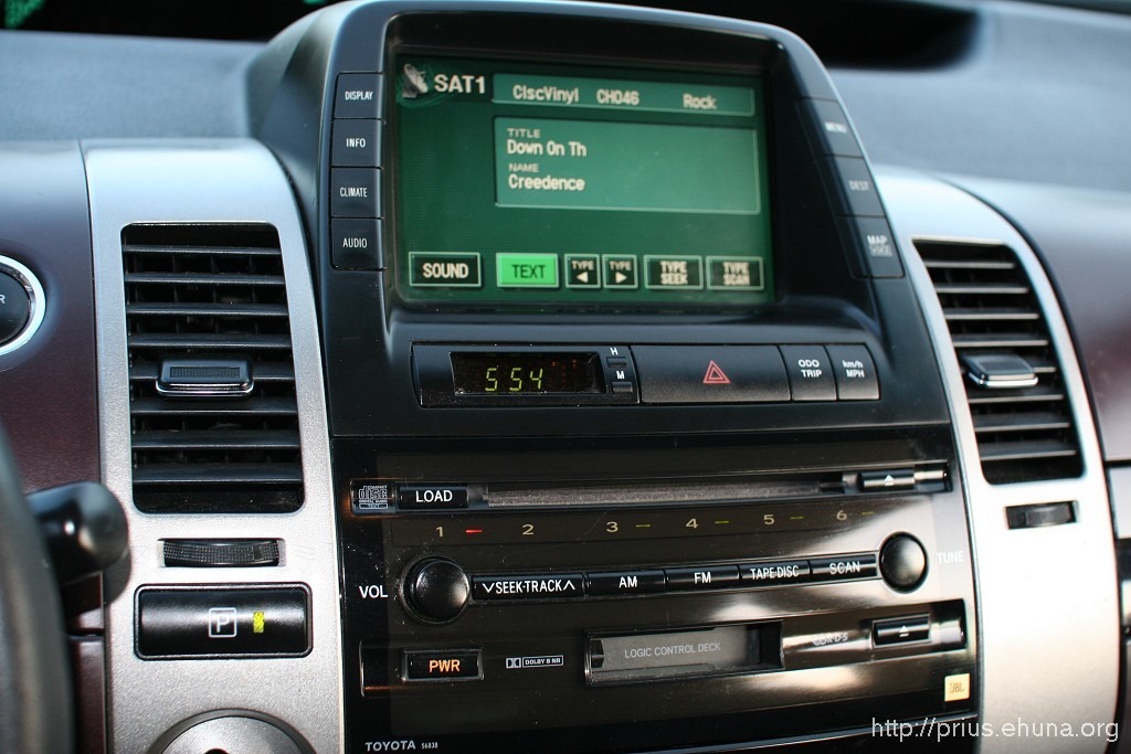 2011 Toyota prius xm radio